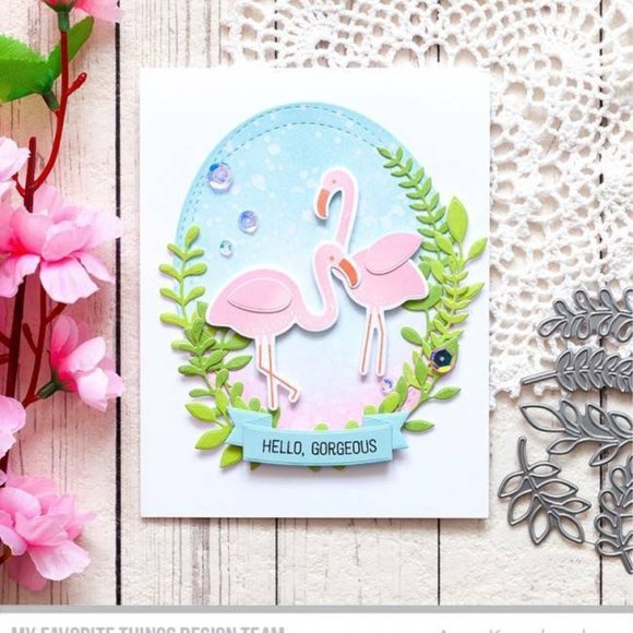 My Favorite Things Clear Acrylic Stamps Flamazing Famingo Birds - Hard to Find ! - Picture 5 of 6